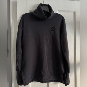 NWT PELOTON Funnel Neck Pullover Sweater Womens Sz Small Gray USA Made